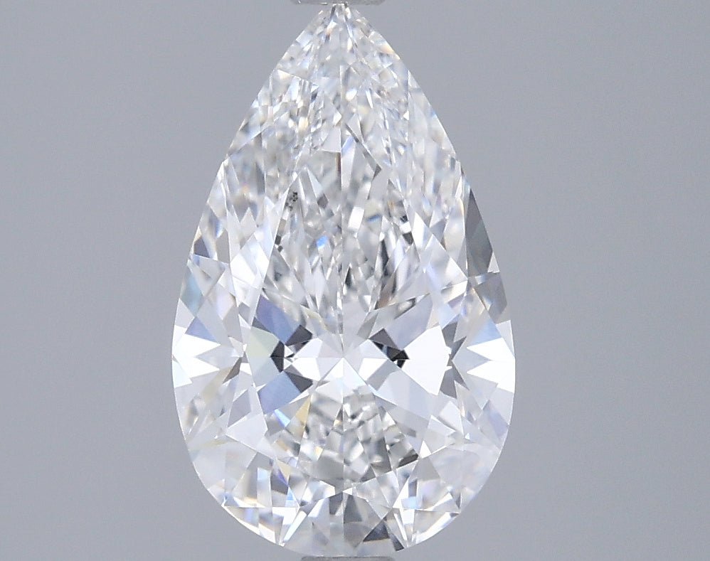 2.08 Carat Pear Shaped, Ideal Cut, D Color, VVS1 Clarity, IGI Certified Lab Grown Diamond