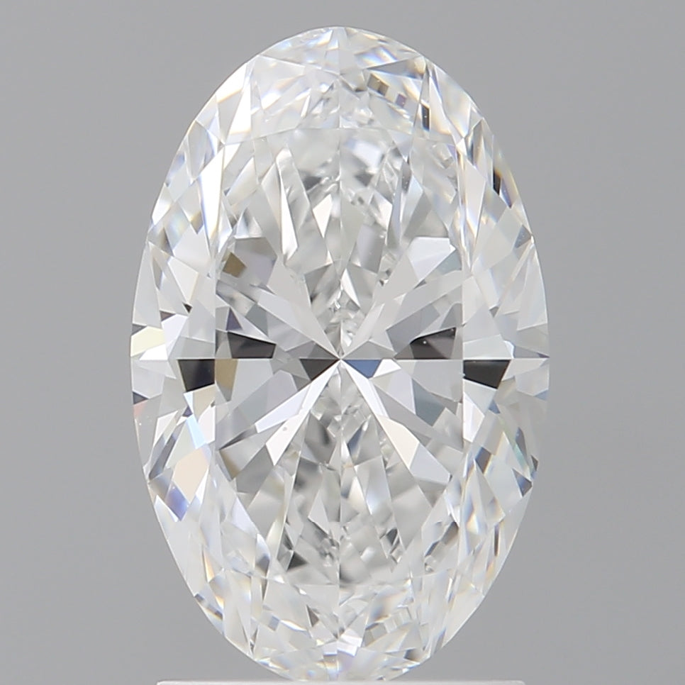 2.03 Carat Oval Shaped, Ideal Cut, E Color, VVS2 Clarity, IGI Certified Lab Grown Diamond