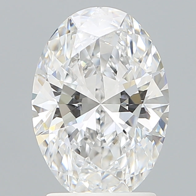 2.10 Carat Oval Shaped, Ideal Cut, D Color, VVS2 Clarity, IGI Certified Lab Grown Diamond