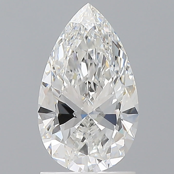 1.50 Carat Pear Shaped, Ideal Cut, E Color, VVS2 Clarity, IGI Certified Lab Grown Diamond