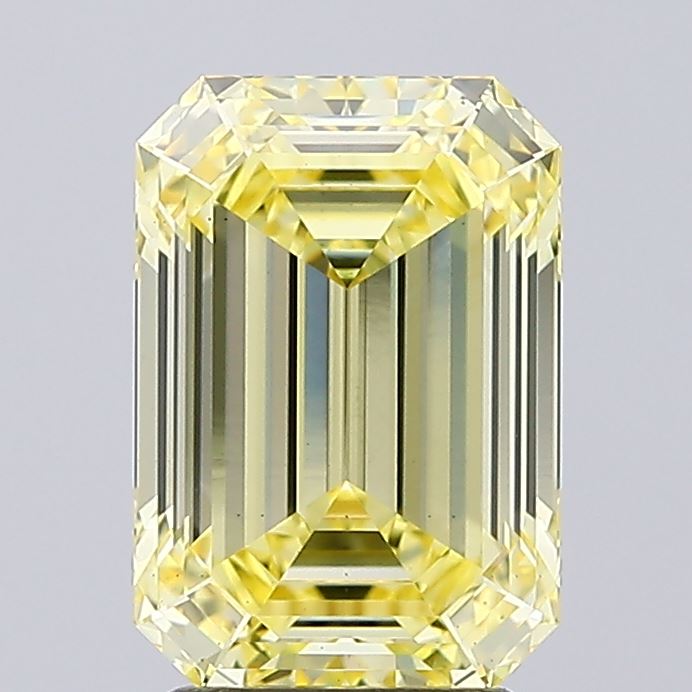 3.07 Carat Emerald Shaped, Ideal Cut, VS1 Clarity, IGI Certified Lab Grown Diamond
