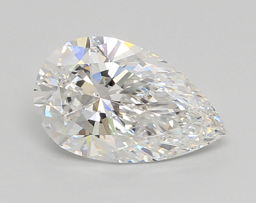 2.06 Carat Pear Shaped, Ideal Cut, E Color, VS1 Clarity, IGI Certified Lab Grown Diamond