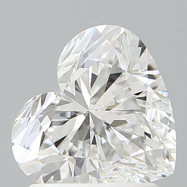 1.60 Carat Heart Shaped, Ideal Cut, D Color, VVS2 Clarity, IGI Certified Lab Grown Diamond