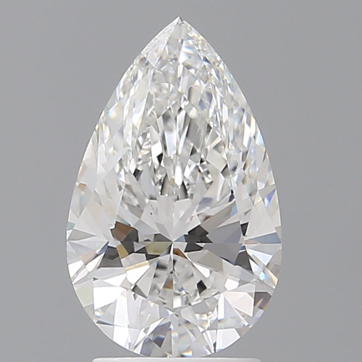 2.50 Carat Pear Shaped, Ideal Cut, E Color, VVS2 Clarity, IGI Certified Lab Grown Diamond