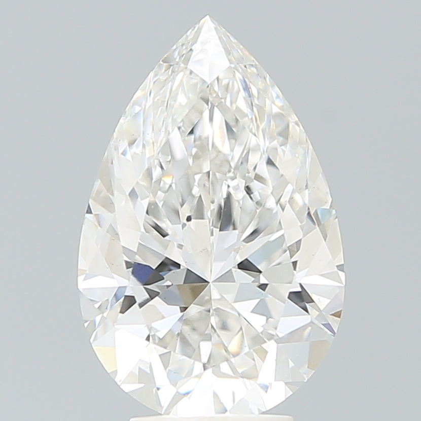 4.53 Carat Pear Shaped, Ideal Cut, F Color, VS1 Clarity, IGI Certified Lab Grown Diamond
