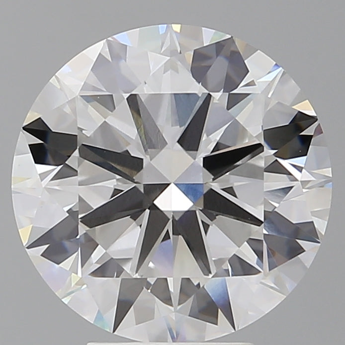 5.52 Carat Round Shaped, Excellent Cut, F Color, VVS2 Clarity, IGI Certified Lab Grown Diamond