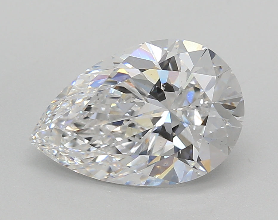 2.54 Carat Pear Shaped, Excellent Cut, D Color, VS1 Clarity, IGI Certified Lab Grown Diamond