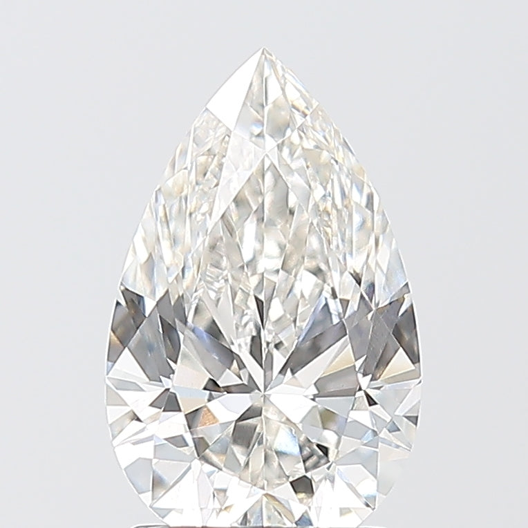 2.09 Carat Pear Shaped, Ideal Cut, G Color, VVS2 Clarity, IGI Certified Lab Grown Diamond