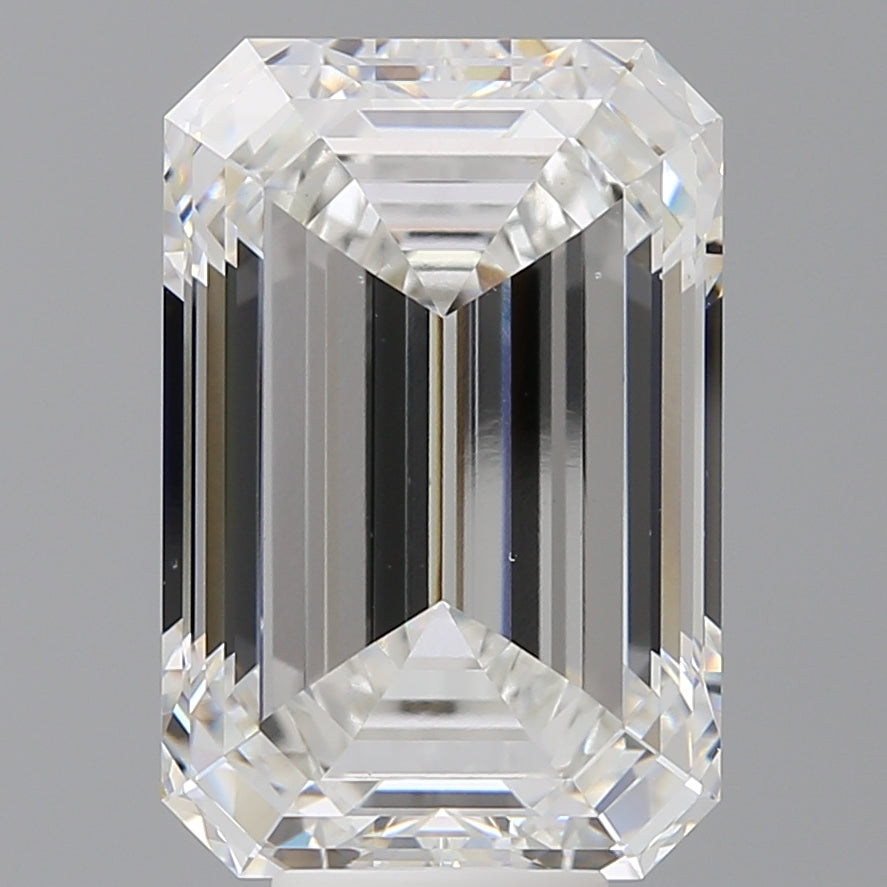 9.58 Carat Emerald Shaped, Ideal Cut, E Color, VS1 Clarity, IGI Certified Lab Grown Diamond