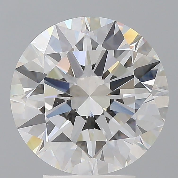 4.04 Carat Round Shaped, Excellent Cut, E Color, VVS2 Clarity, IGI Certified Lab Grown Diamond