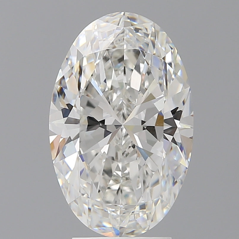 4.08 Carat Oval Shaped, Ideal Cut, F Color, VVS2 Clarity, IGI Certified Lab Grown Diamond