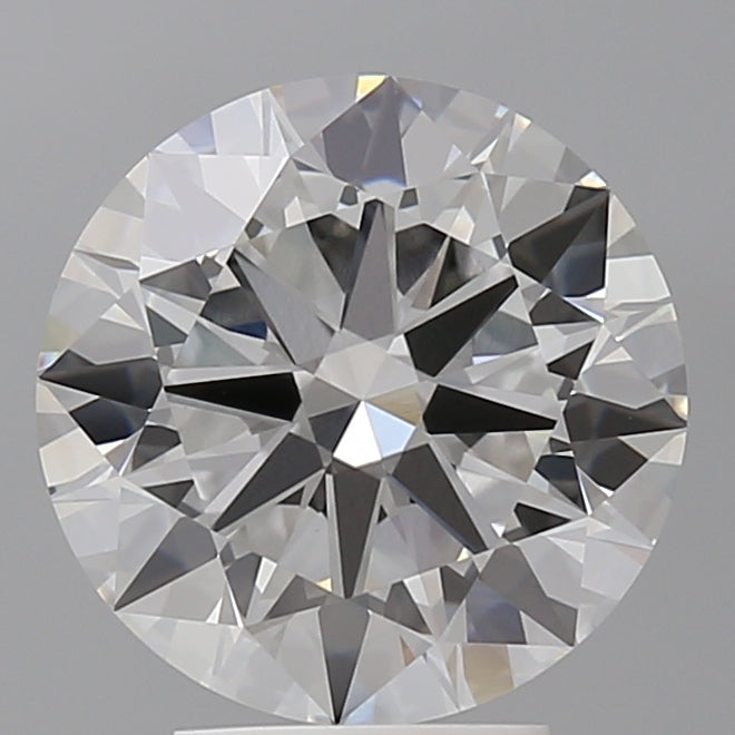 4.04 Carat Round Shaped, Excellent Cut, F Color, VVS2 Clarity, IGI Certified Lab Grown Diamond
