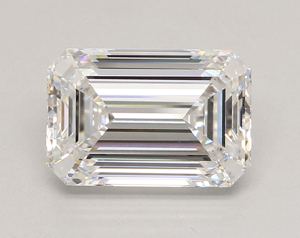5.05 Carat Emerald Shaped, Ideal Cut, E Color, VVS1 Clarity, IGI Certified Lab Grown Diamond