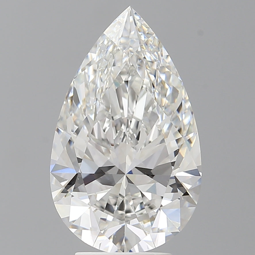 4.56 Carat Pear Shaped, Ideal Cut, E Color, VVS2 Clarity, IGI Certified Lab Grown Diamond