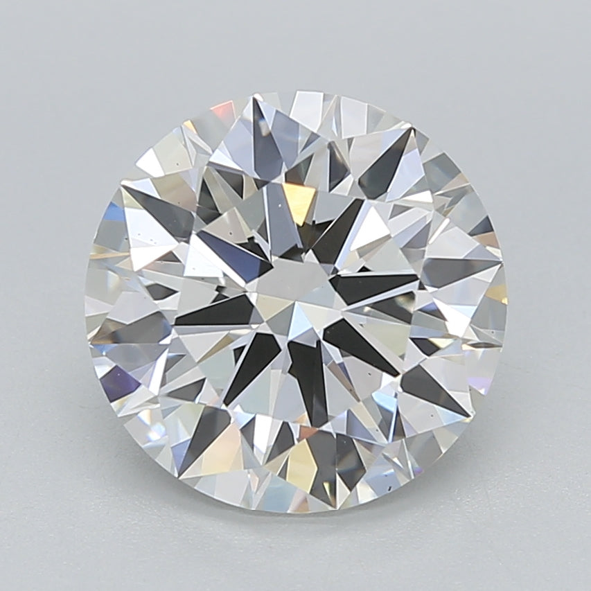 3.05 Carat Round Shaped, Ideal Cut, G Color, VS2 Clarity, IGI Certified Lab Grown Diamond