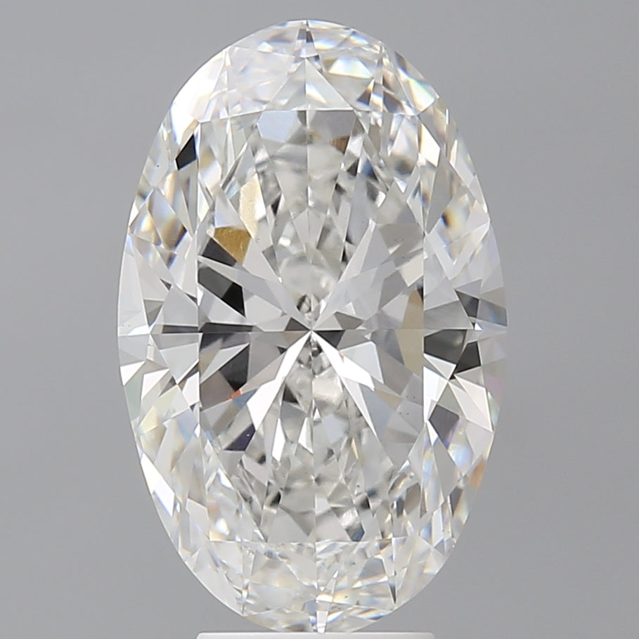 5.60 Carat Oval Shaped, Ideal Cut, E Color, VVS2 Clarity, IGI Certified Lab Grown Diamond