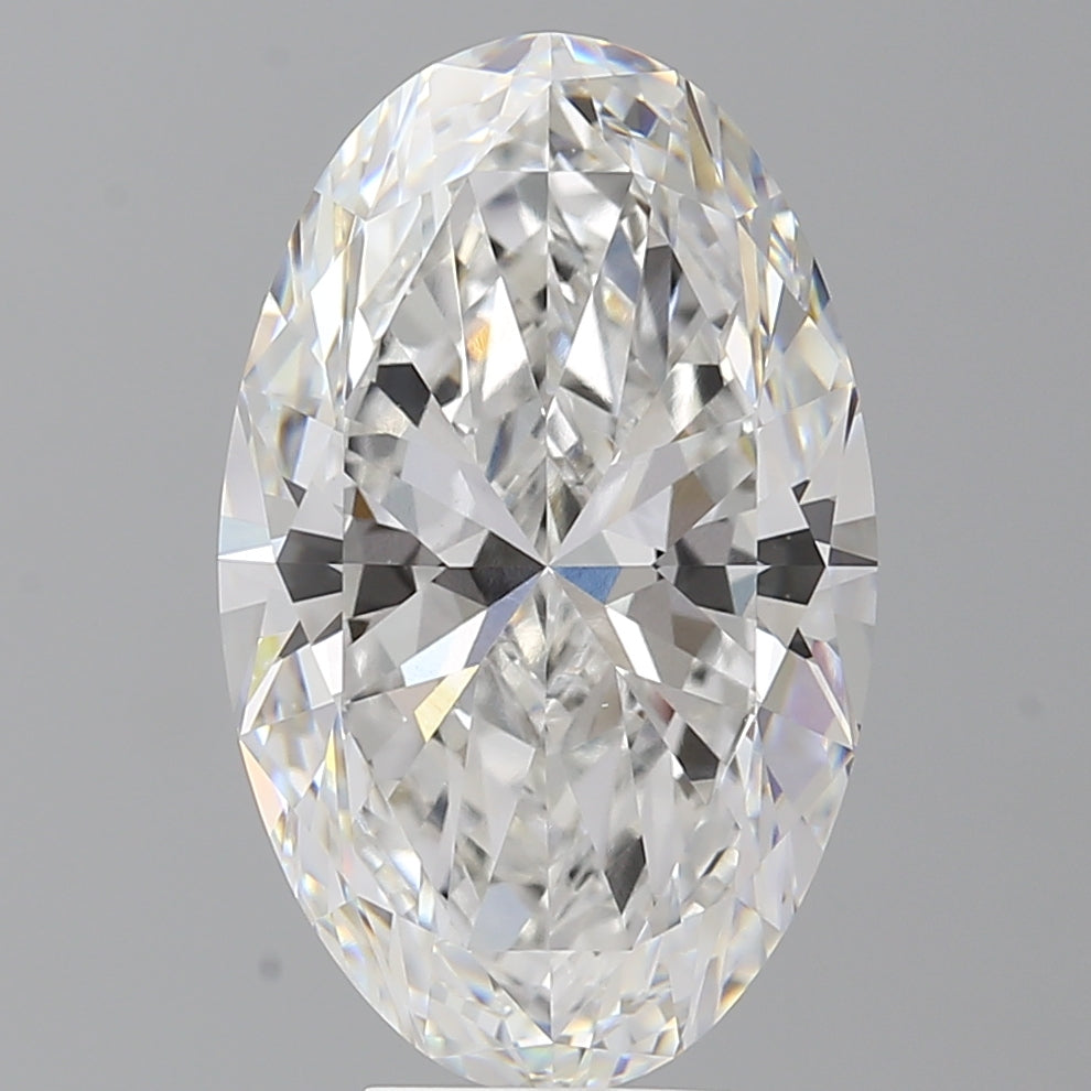 7.56 Carat Oval Shaped, Ideal Cut, E Color, VVS2 Clarity, IGI Certified Lab Grown Diamond