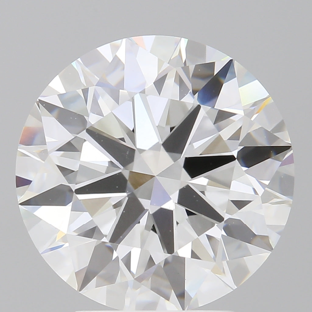 4.10 Carat Round Shaped, Ideal Cut, E Color, VVS2 Clarity, IGI Certified Lab Grown Diamond