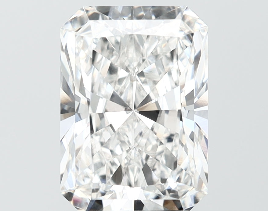 3.05 Carat Radiant Shaped, Ideal Cut, E Color, VVS2 Clarity, IGI Certified Lab Grown Diamond