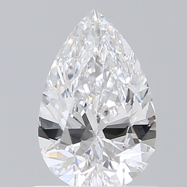 0.90 Carat Pear Shaped, Excellent Cut, D Color, VVS2 Clarity, IGI Certified Lab Grown Diamond