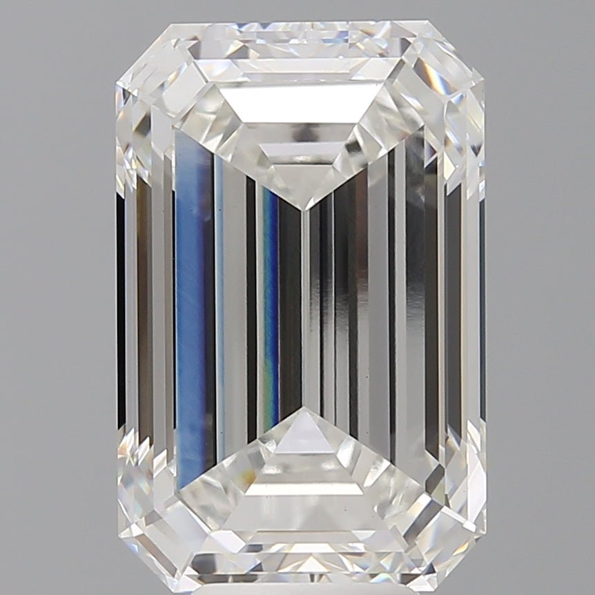 9.03 Carat Emerald Shaped, Ideal Cut, F Color, VS1 Clarity, IGI Certified Lab Grown Diamond