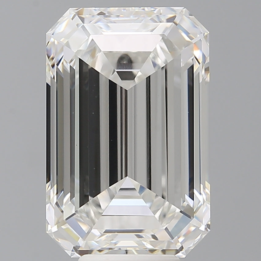 8.50 Carat Emerald Shaped, Ideal Cut, F Color, VVS2 Clarity, IGI Certified Lab Grown Diamond