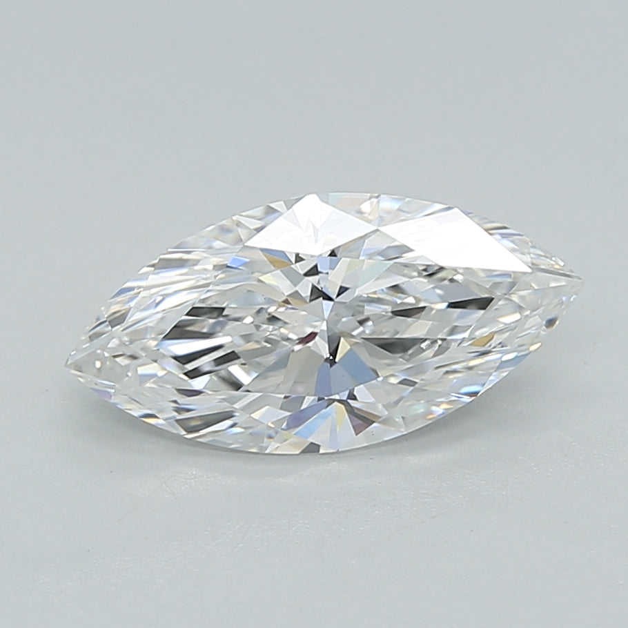 1.35 Carat Marquise Shaped, Ideal Cut, E Color, VVS2 Clarity, IGI Certified Lab Grown Diamond
