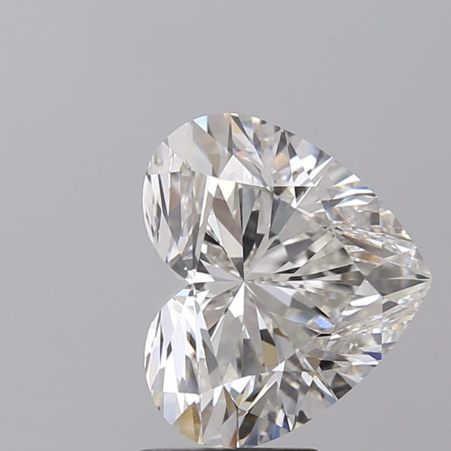 4.14 Carat Heart Shaped, Ideal Cut, H Color, VVS2 Clarity, IGI Certified Lab Grown Diamond