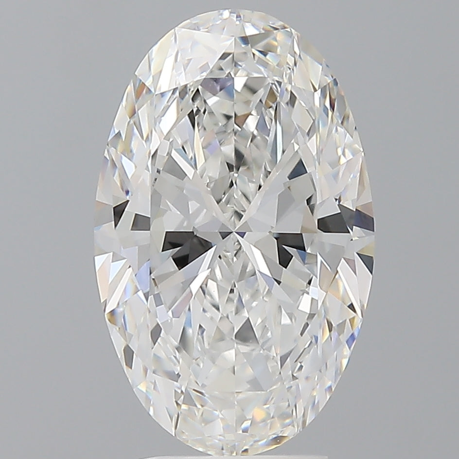 4.05 Carat Oval Shaped, Ideal Cut, E Color, VVS2 Clarity, IGI Certified Lab Grown Diamond