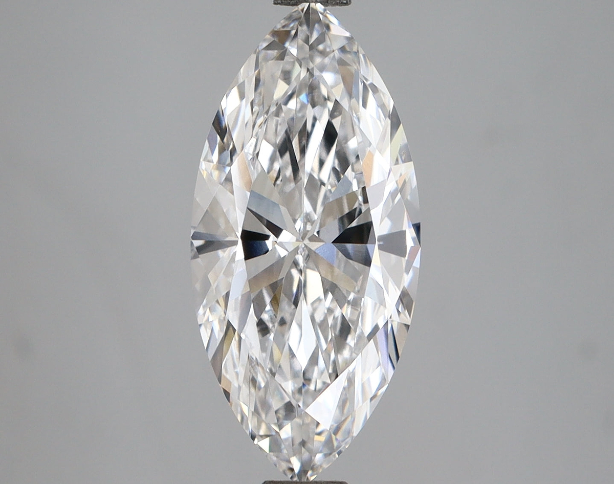 2.83 Carat Marquise Shaped, Excellent Cut, D Color, VS1 Clarity, IGI Certified Lab Grown Diamond