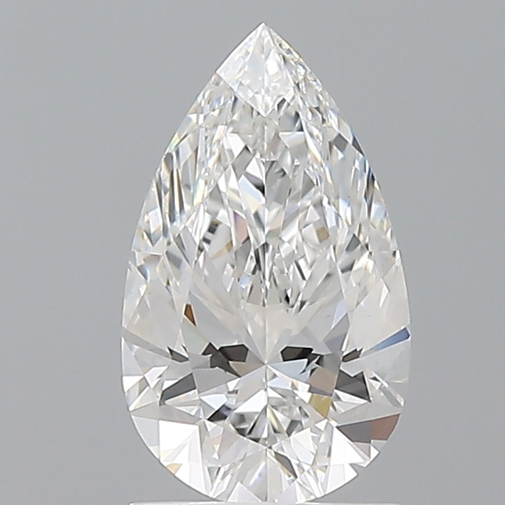 1.54 Carat Pear Shaped, Ideal Cut, E Color, VVS2 Clarity, IGI Certified Lab Grown Diamond