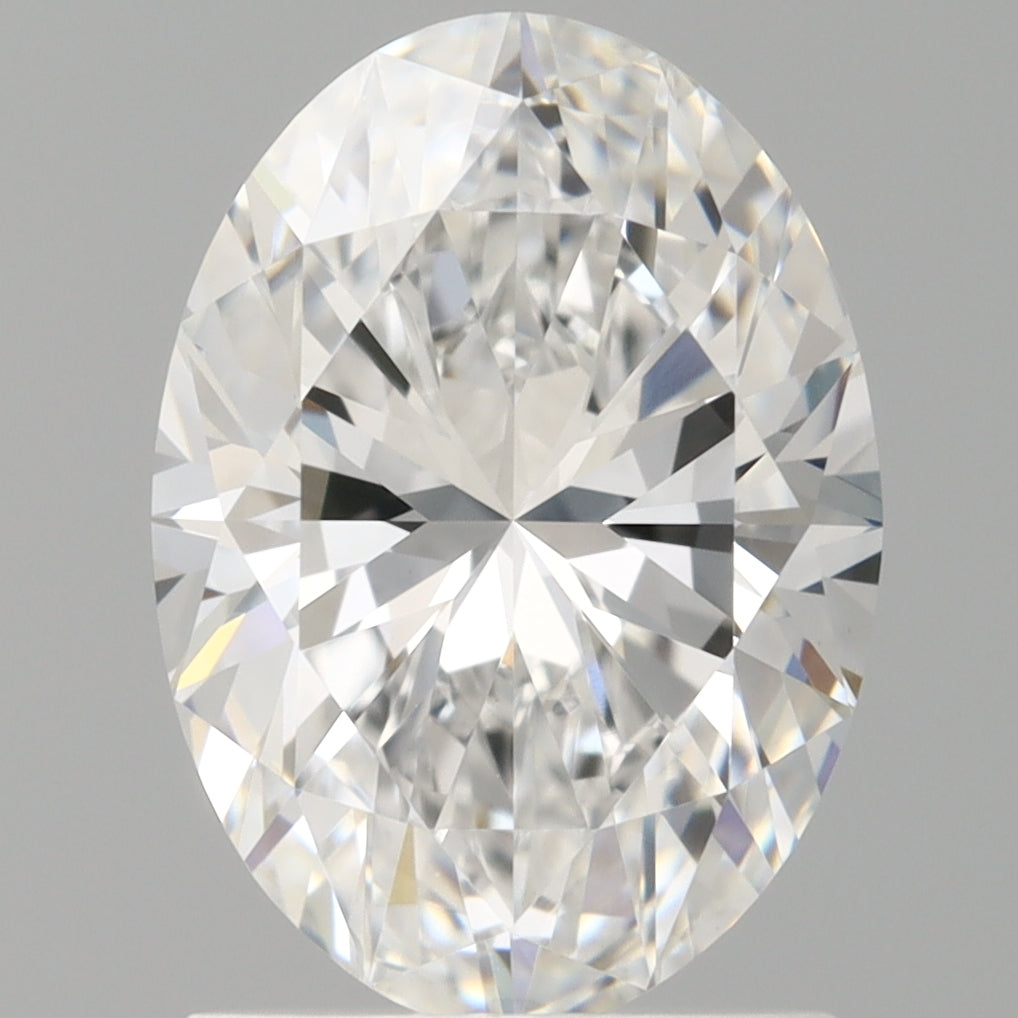 1.59 Carat Oval Shaped, Ideal Cut, D Color, VVS2 Clarity, IGI Certified Lab Grown Diamond