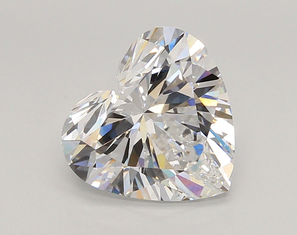 3.01 Carat Heart Shaped, Excellent Cut, D Color, VVS2 Clarity, IGI Certified Lab Grown Diamond