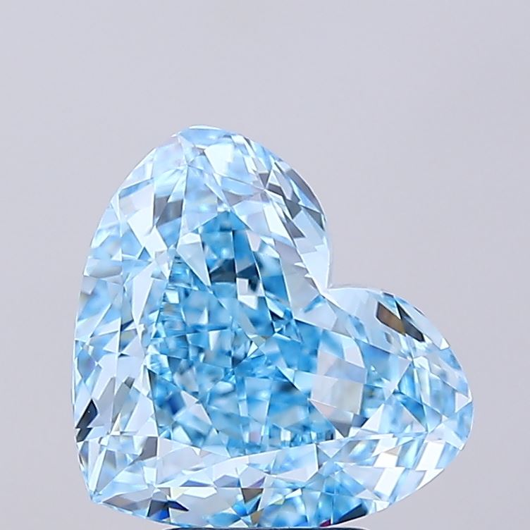 5.04 Carat Heart Shaped, Ideal Cut, VVS2 Clarity, IGI Certified Lab Grown Diamond