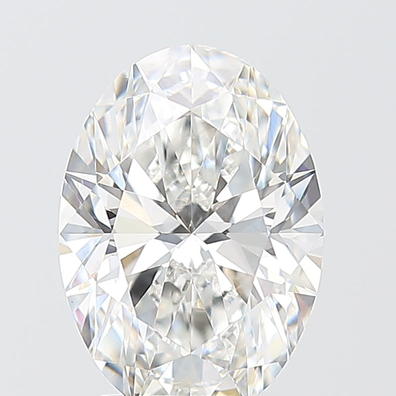 3.10 Carat Oval Shaped, Ideal Cut, F Color, VVS2 Clarity, IGI Certified Lab Grown Diamond