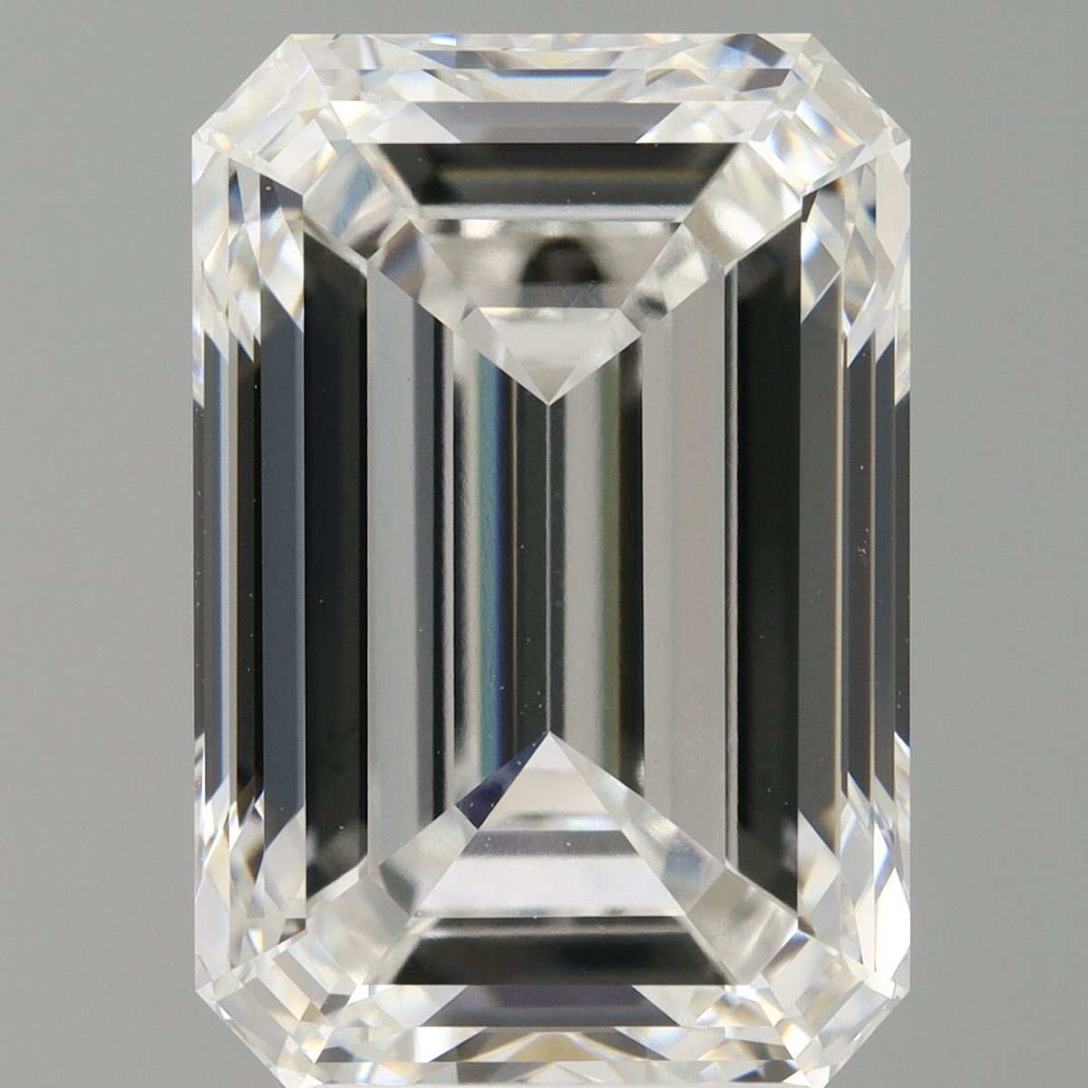 5.51 Carat Emerald Shaped, Ideal Cut, E Color, VVS2 Clarity, IGI Certified Lab Grown Diamond