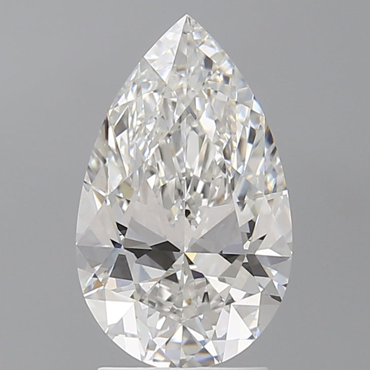 2.53 Carat Pear Shaped, Ideal Cut, E Color, VS1 Clarity, IGI Certified Lab Grown Diamond