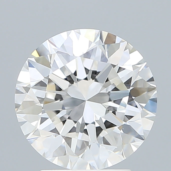 3.09 Carat Round Shaped, Excellent Cut, E Color, VVS2 Clarity, IGI Certified Lab Grown Diamond