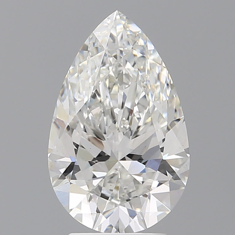 3.50 Carat Pear Shaped, Ideal Cut, F Color, VS1 Clarity, IGI Certified Lab Grown Diamond