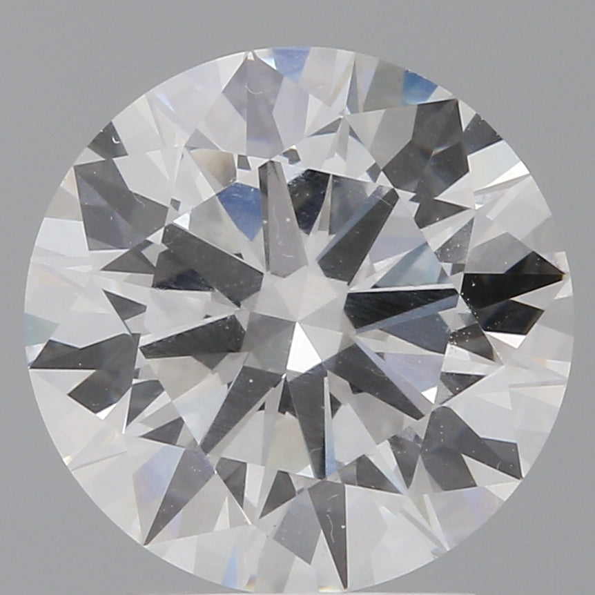 3.04 Carat Round Shaped, Ideal Cut, E Color, VVS2 Clarity, IGI Certified Lab Grown Diamond