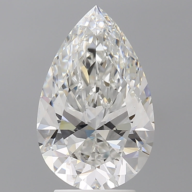 3.60 Carat Pear Shaped, Ideal Cut, F Color, VS1 Clarity, IGI Certified Lab Grown Diamond