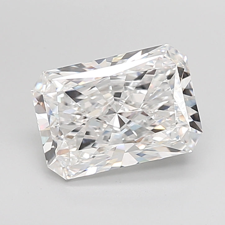 3.53 Carat Radiant Shaped, Ideal Cut, E Color, VVS2 Clarity, IGI Certified Lab Grown Diamond