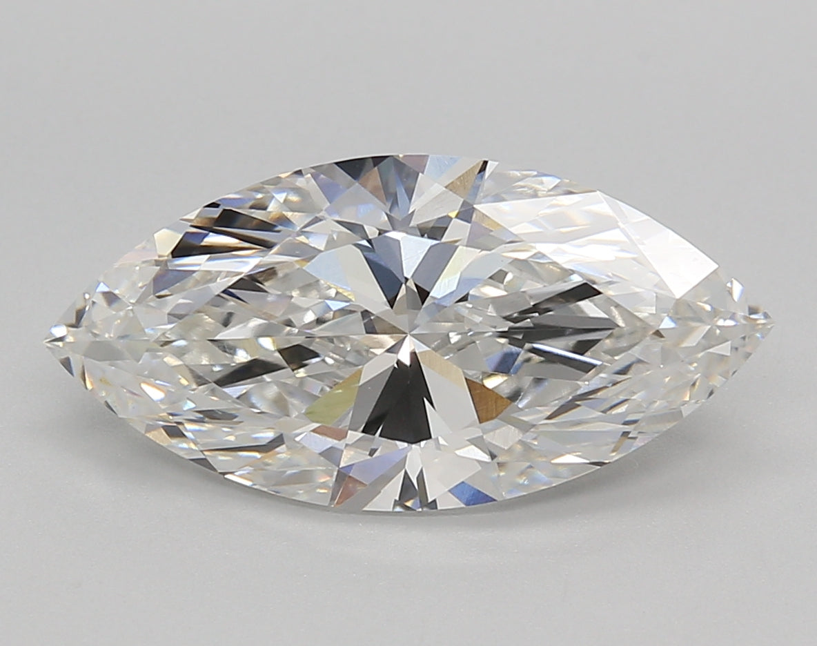 3.61 Carat Marquise Shaped, Excellent Cut, E Color, VS1 Clarity, IGI Certified Lab Grown Diamond