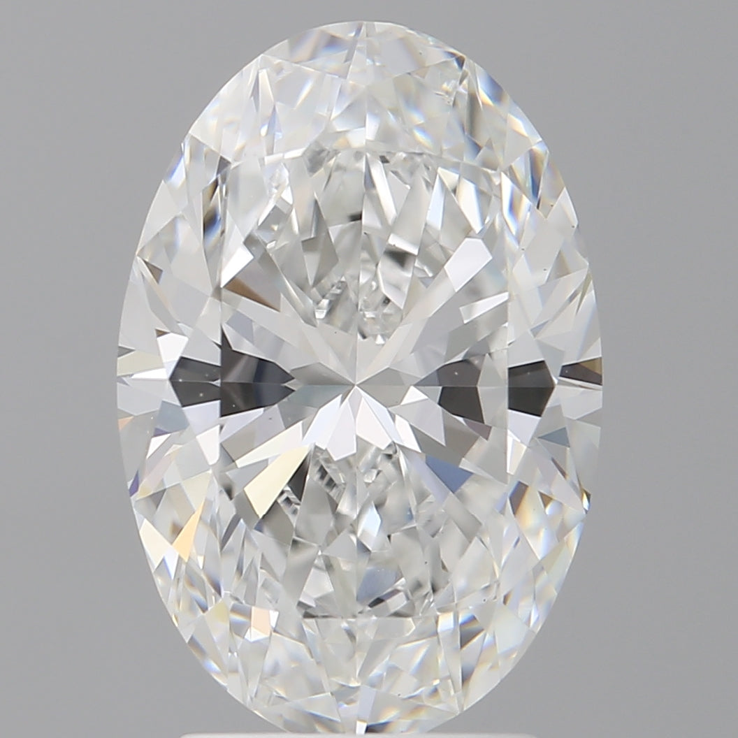 3.10 Carat Oval Shaped, Ideal Cut, E Color, VVS2 Clarity, IGI Certified Lab Grown Diamond