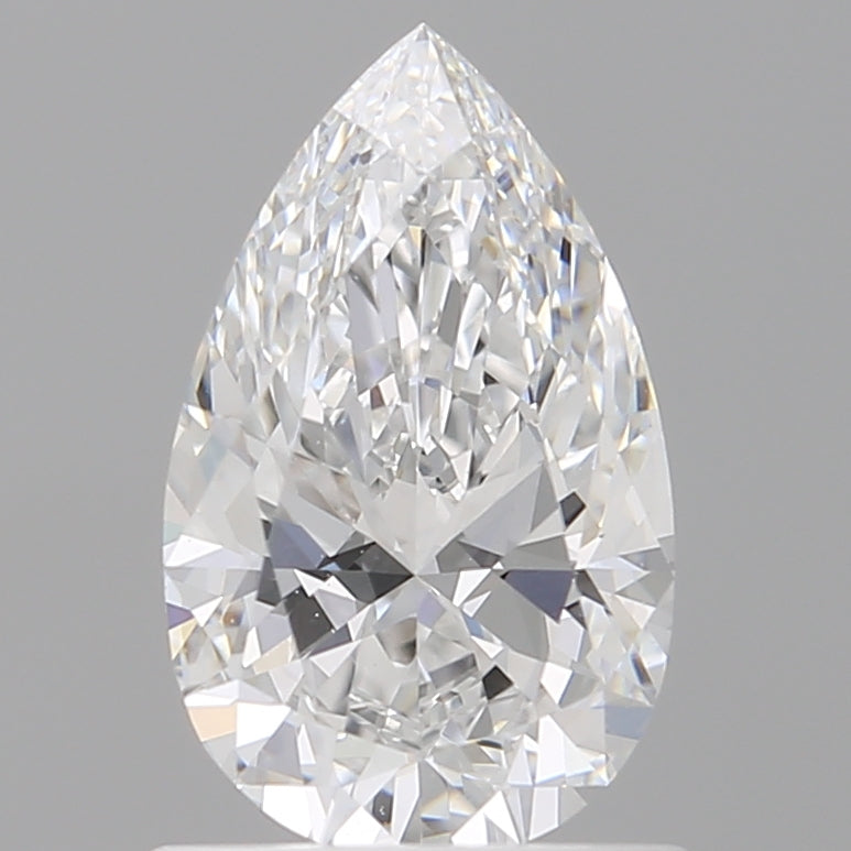 1.06 Carat Pear Shaped, Ideal Cut, D Color, VVS2 Clarity, IGI Certified Lab Grown Diamond