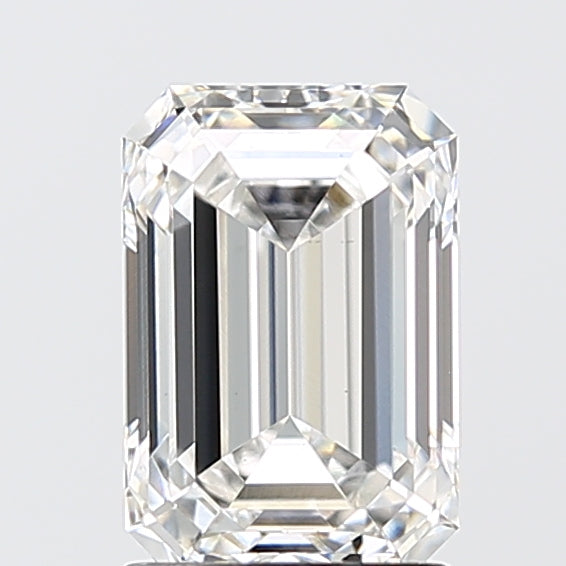2.07 Carat Emerald Shaped, Ideal Cut, F Color, VS1 Clarity, IGI Certified Lab Grown Diamond