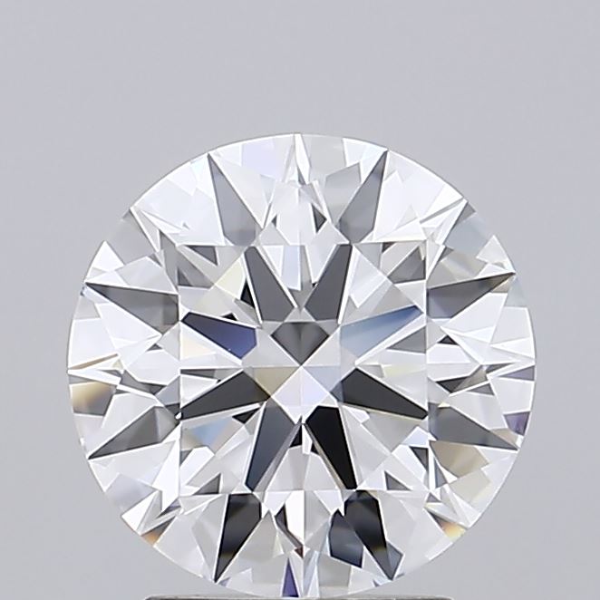 2.10 Carat Round Shaped, Ideal Cut, D Color, IF Clarity, IGI Certified Lab Grown Diamond