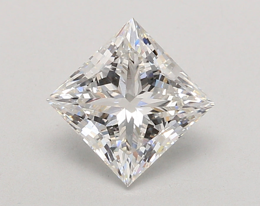 2.04 Carat Princess Shaped, Ideal Cut, F Color, VVS2 Clarity, IGI Certified Lab Grown Diamond