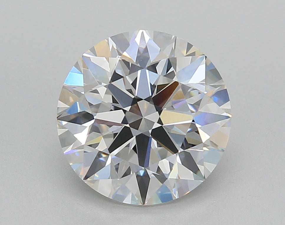3.03 Carat Round Shaped, Excellent Cut, E Color, VVS2 Clarity, IGI Certified Lab Grown Diamond