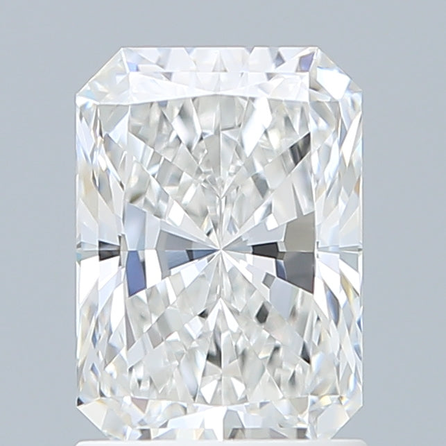 1.54 Carat Radiant Shaped, Ideal Cut, F Color, VVS2 Clarity, IGI Certified Lab Grown Diamond